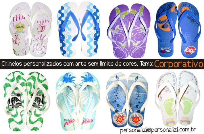 Trabalhamos com chinelos e havaianas personalizadas com seu estilo. Aplicamso estampas e artes exclusivas conforme o desejo e necessidade do cliente!