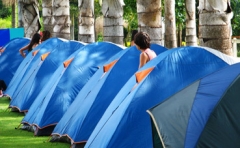 Camping paiol Águas da prata - zona de acampada