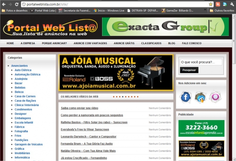 Portal Web Lista