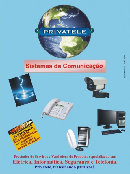 Prestao de servios em Eltrica, Telefonia, Segurana Eletrnica e Informtica