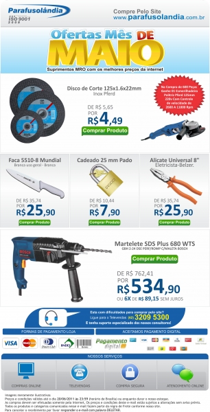 Promoção mês de maio