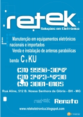 Foto 5 antenas no Minas Gerais - Retek Eletronica