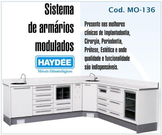 MO-136 Móveis Odontológicos Haydee - Conjuntos em 