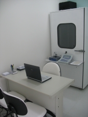 Sala de exames audiomtricos da matriz em santo andr - sp