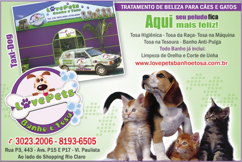 Pet Shop Banho e Tosa Rio Claro