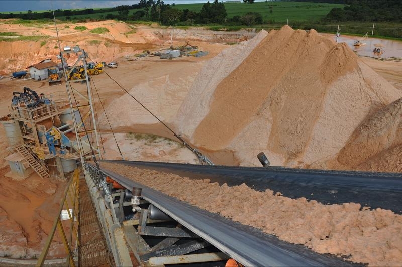 Balança integradora - aplicação mineração de areia