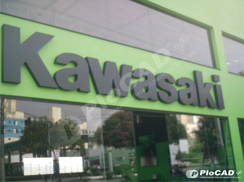 Fachada em Letra Caixa - CLIENTE KAWASAKI