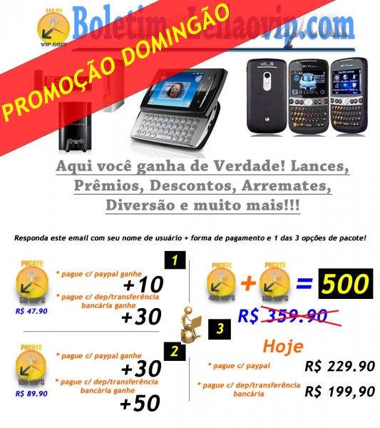 As melhores promoes !