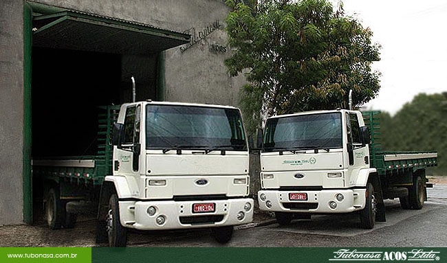 Com frota própria, a Tubonasa Aços entrega para todo o Brasil, toda a linha de tubos de aço, tubos quadrados, tubos retangulares, e tubos metalon