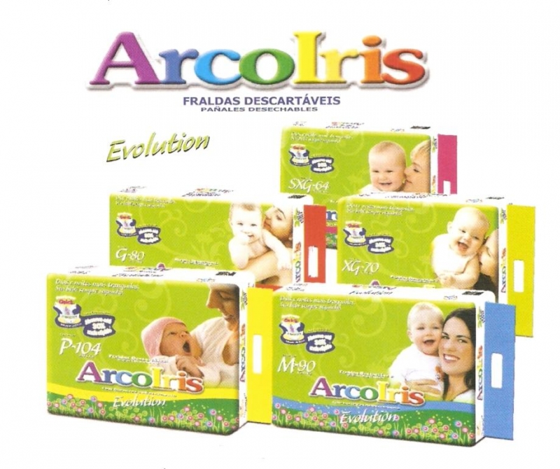 Fralda Infantil Arco Iris