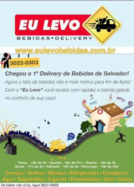 Eu Levo Bebidas Delivery - Delivery de Bebidas