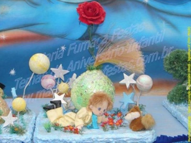 O Pequeno Principe - Decoração Aniversário infantil com a criatividade da Maria Fumaça Festas. Saiba mais acessando www.mariafumacafestas.com.br