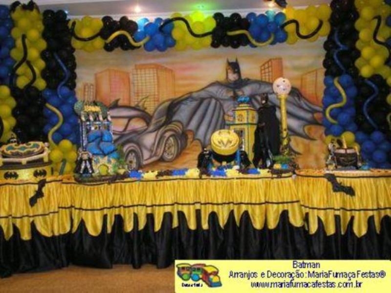 Batman - Decorao de Aniversrio Infantil com a qualidade da Maria Fumaa Festas