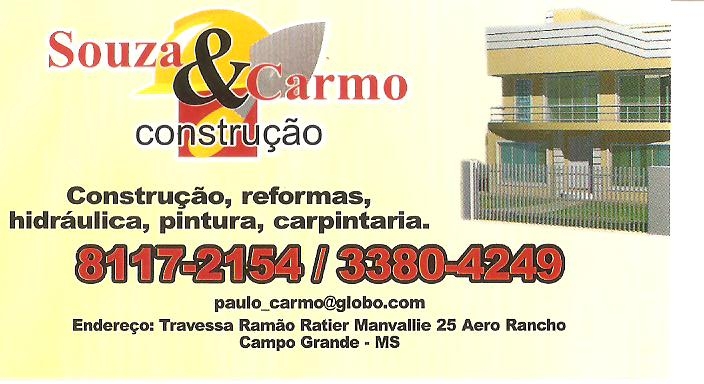 souza&carmo e uma construtora que presta servio de construo e reforma