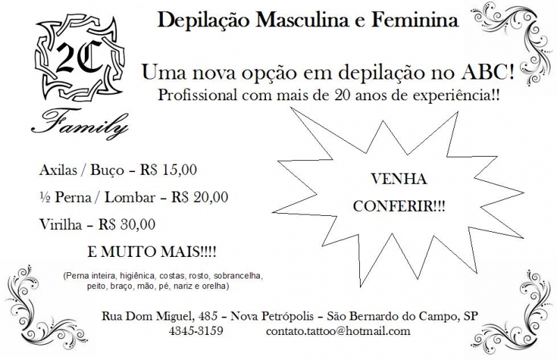 Depilação Unissex