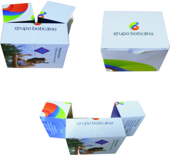 Cubo Mídia e Caixa Personalizada - Boticário