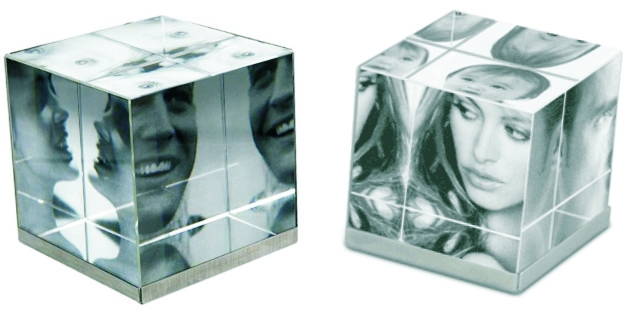 Cubo Foto Cristal 3D