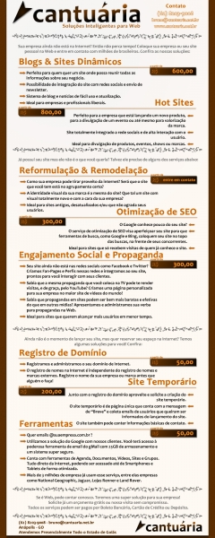 Informativo de preços do mês de Agosto/Setembro