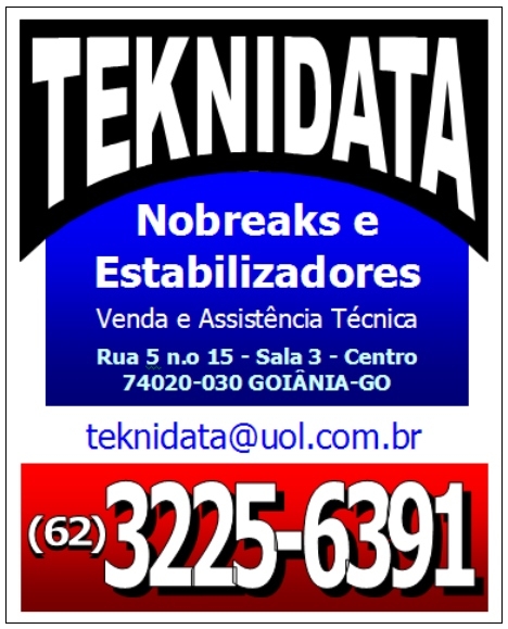 TEKNIDATA - Nobreaks, Estabilizadores e Sistemas Eltricos