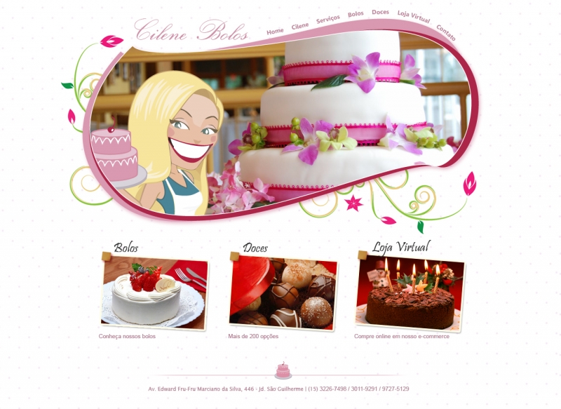 Site - Cilene Bolos e Doces