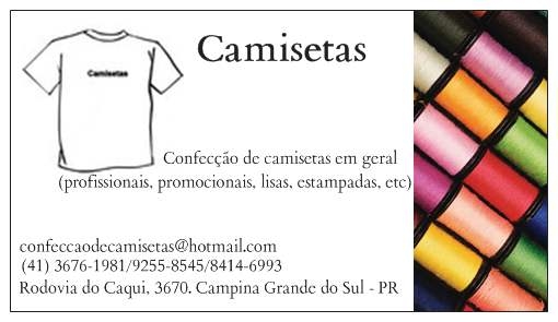 COnfeco de Camisetas