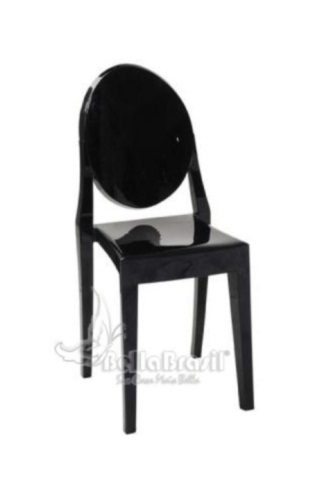 Cadeira Louiz Ghost Vision sem Braço Preta - Cadeiras de Design - www.bellabrasil.com.br