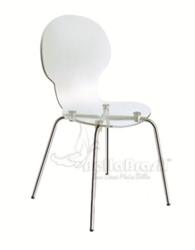 Cadeira em Acrilico Cindy com Base Cromada - Cadeira de Design - www.bellabrasil.com.br