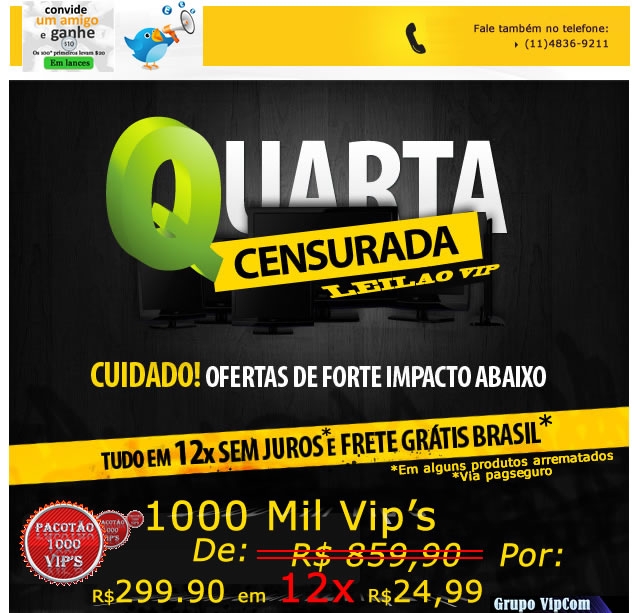 Quarta Vip - CENSURADO.