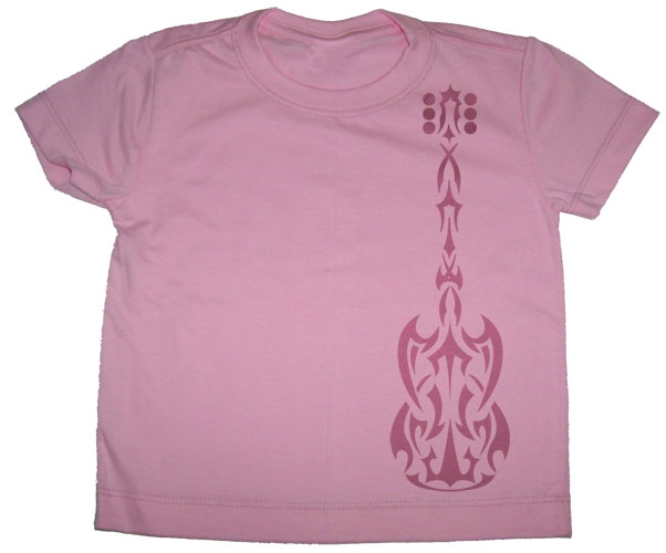 Camiseta estampa guitarra tribal