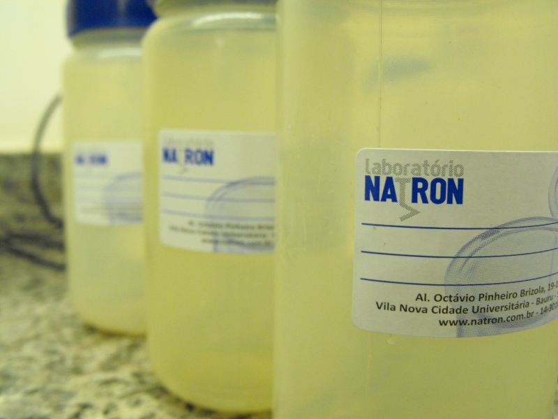 Nossos frascos de coleta so esterelizados para evitar contaminaes nas amostras.