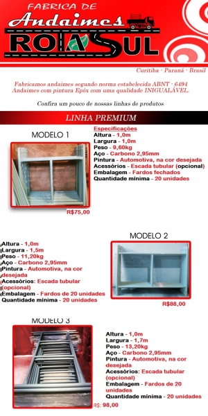 Rota sul fábrica de andaimes