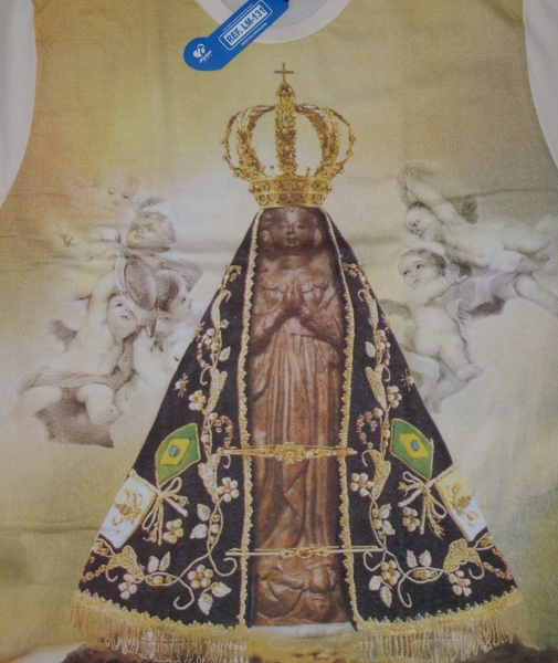 Camiseta de algodo de Nossa Senhora Aparecida