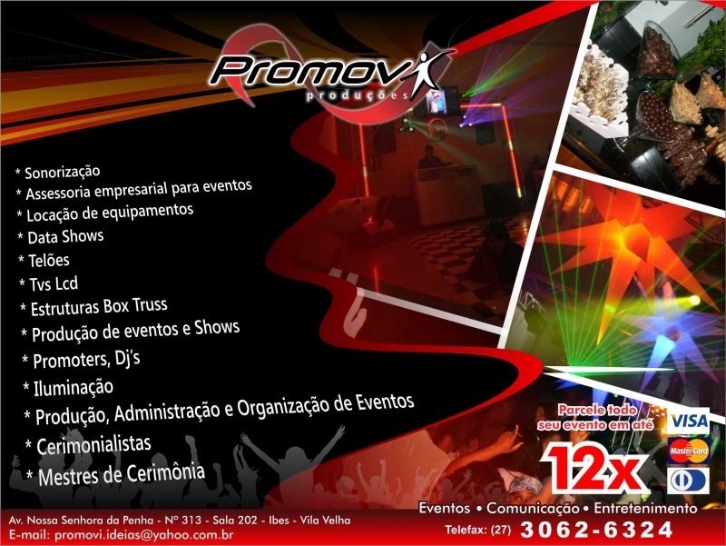 Djs ES? Locao de data shows em vitria? Sonorizao? S na Promovi Produes!