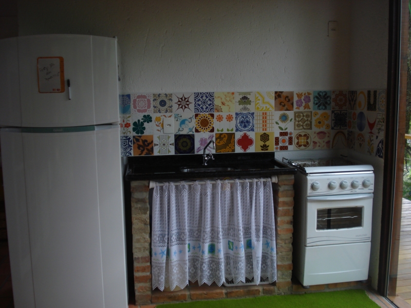 Azulejos antigos em patchwork de cozinha!