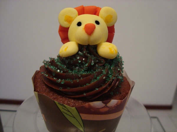 cupcake, gourmet, mini bolo, decorado, personalizado, recife, leao