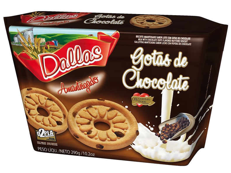 Embalagem Biscoito Amanteigado Dallas