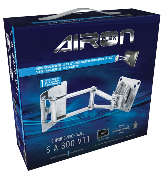 Embalagem para suporte de TV Aironflex