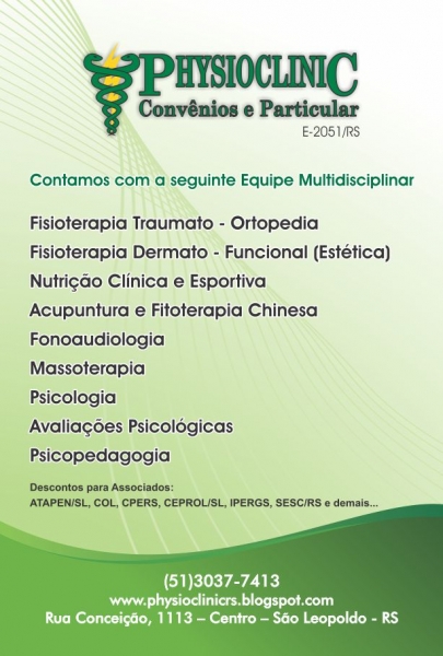 CLNICA PHYSIOCLINIC - PROFISSIONAIS