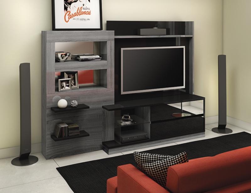 HOME THEATER SOPRANO CINZA(OLIVEIRA) / PRETO