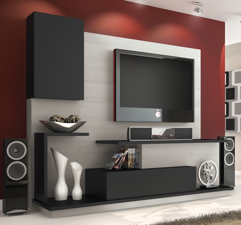 Home Theater Vollare Preto com Rovere Sereno BP