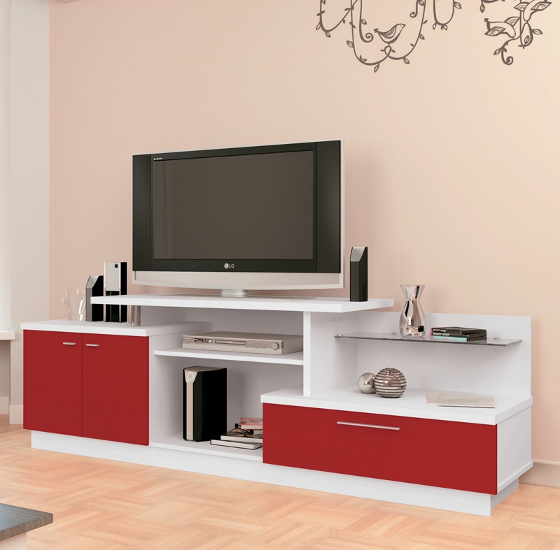 Rack Vega Branco com Vermelho