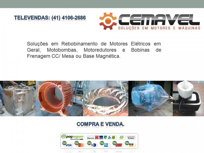 rebobinamento, compra e venda de motores elétricos usados