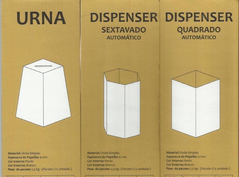 Urnas e Dispensers