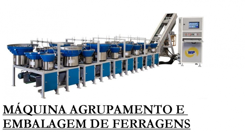 Máquina confecção kits ferragens