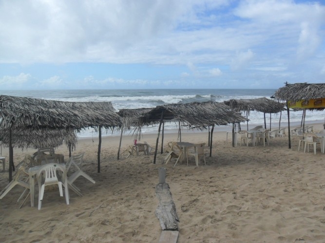 Praia em Siribinha, muito limpa...