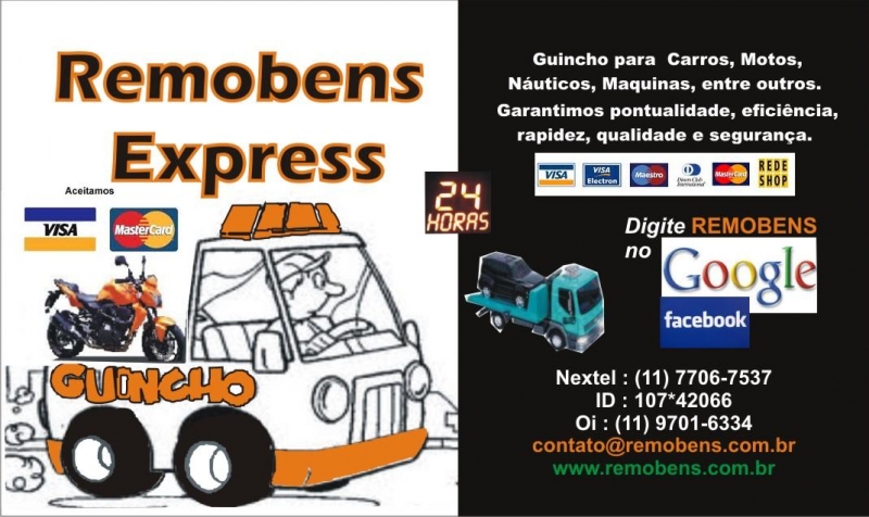 GUINCHO 24HS (11)7706-7537  ID 107*42066 - REMOBENS EXPRESS
