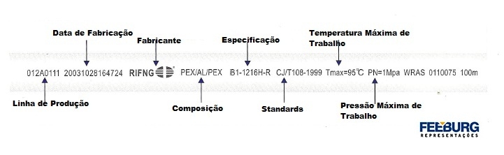 Feeburg - especificação sobre tubulação pex multicamada