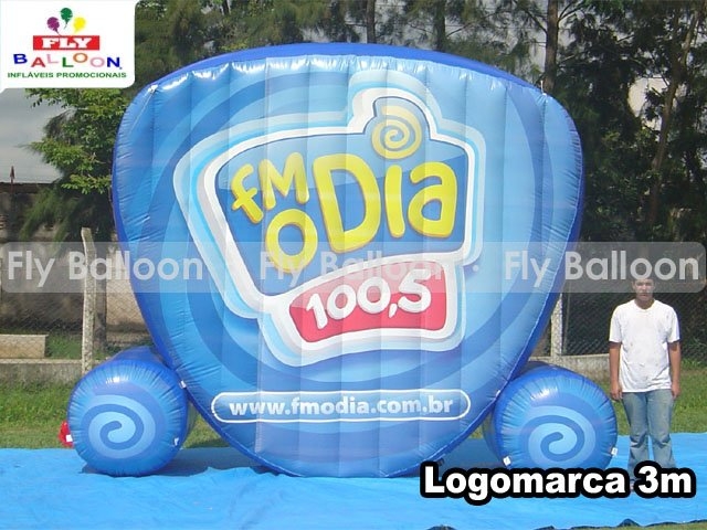 Fly Balloon Bales e Inflveis Promocionais - logomarcas / logotipos inflveis