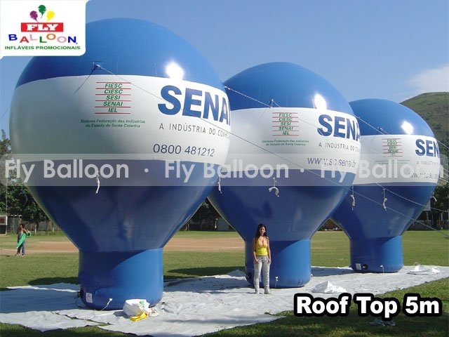 Fly Balloon Balões e Infláveis Promocionais - Baláo Inflavel Roof top