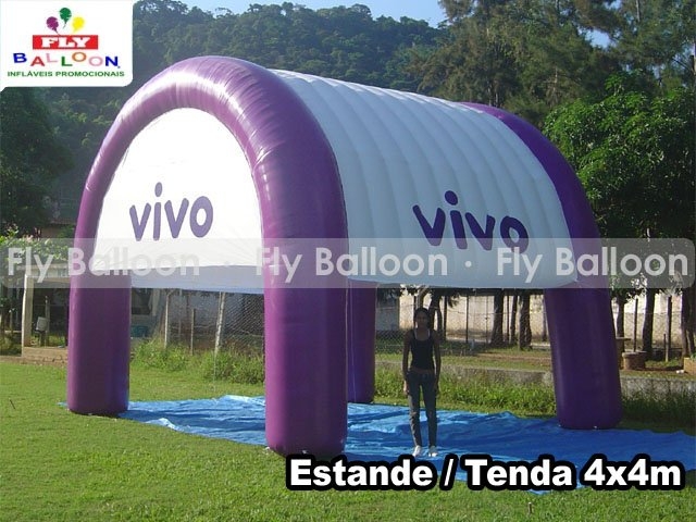 Fly Balloon Baloes e Inflaveis Promocionais - Stand inflável promocional